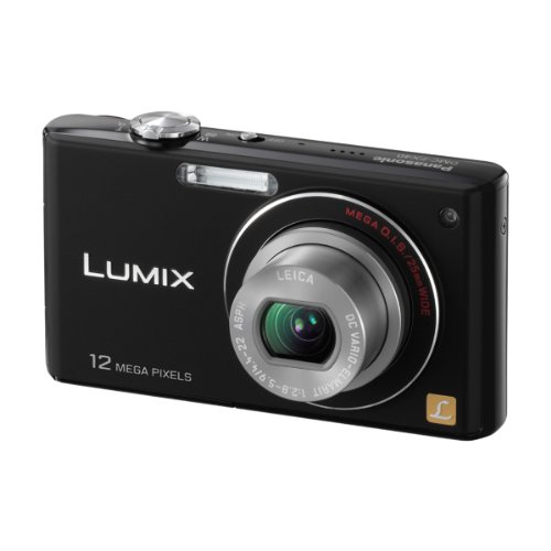 デジタルカメラ Panasonic LUMIX DMC-FX40 Panasonic Lumix FX40 Digital Camera - Black (12.1MP, 5x Optical